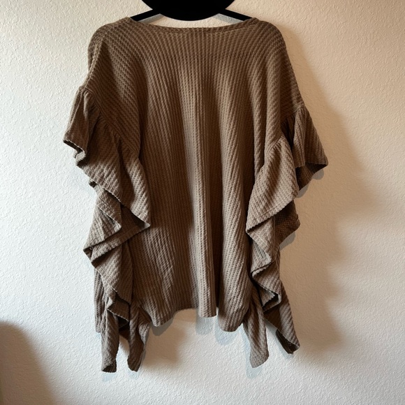 Kori Ruffled Coverup/Cardigan 🤎 - Picture 2 of 4